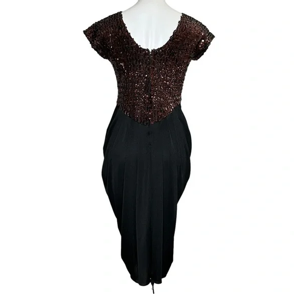 Glenrob vintage 1980s sequin party dress size 9/10 - Picture 3 of 9